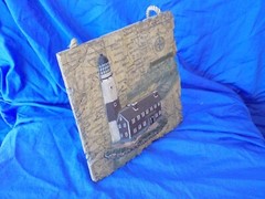 Lighthouse Montauk Point Long Island New York Wall Hanger 3D Plaque 7.5″ x 7.5″