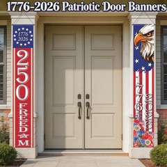 Fourth of July Decorations Outdoor – 250th 70 X 13 Inches, Red blue white