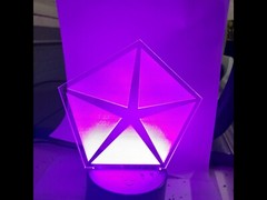 Edge Lit Tabletop Sign, Multi-Colored LED, Desk Lamp, Night Light Chrysler