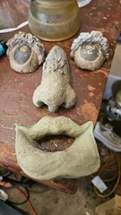 Tree Face Decoration Hangs on tree Trunk Funny Face Garden Yard Decor