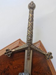 Vintage Toledo Spain Sword & Shield Wall Plaque Medieval Knight Armor Wall Decor