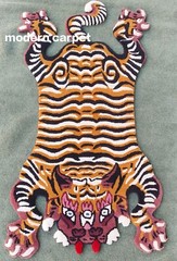 Tibetan Tiger Rugs 2×3 Feet Handmade 100% Woolen Hand Tufted For Home Decoration