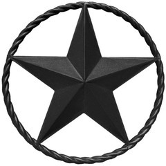 Dark Bronze Metal Barn Star – 12″ Wall Art for Farmhouse, Western, Rustic Hom…
