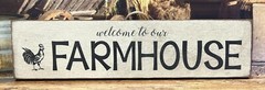 FARMHOUSE – Farmhouse Style Wood Sign Rustic Home Decor Sign
