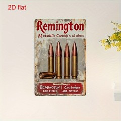 Tin Metal Sign Remington Firearms Wall Decor Gun Advertisement 8×12