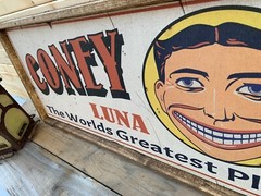 Antique Style Coney Island Luna Park Advertising Home Decor Sign 9×36