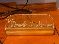 Personalized Desktop Plaque w/Your Name & Tagline – Custom Handmade & Beautiful!