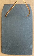 Slate Plaque, “No Outfir is Complete without Dog Hairs,Leather Strap to Hang