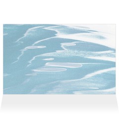 Home Decor Wall Sign White and Blue Sea Style F Abstract Art Picture Frame