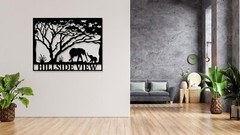 Custom Elephant Sign Tree Sign Indoor family sign HomeOffice Décor Mom&Baby Sign