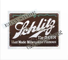 Milwaukee Beer metal tin sign home decor liquors drink rustic tavern