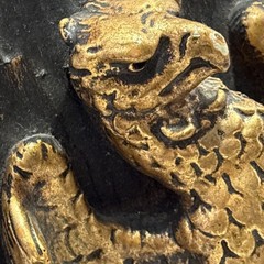 2 Rare Vtg Loyalty English Lion Faith Eagle Raised Relief Plaster Wall Art. W-21