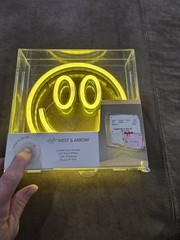 West & Arrow Smiley Face LED Neon Light Wall/Desk Plug-In Power Acrylic