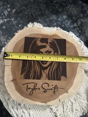 Taylor Swift Handmade Laser Burn Art Red Cedar Wood Slice Wall Art Plaque 2024