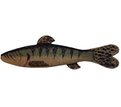 20” Wooden Fish Sign Decoration Handmade Fishing Cabin Lake House Wall