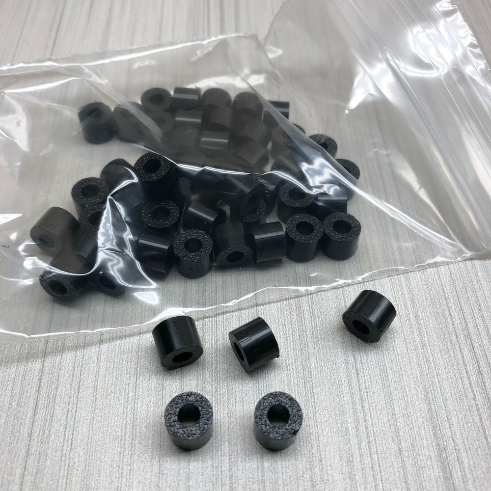 50pcs Plastic Cylindrical Stand-Off Spacer PCB holder 1/4″ tall, .15″ hole