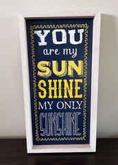 8.75″ X 16.5″ You Are My Sunshine My One Sunshine Wooden Sign Indoor Wall Decor
