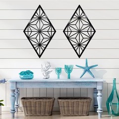 2 Pcs Abstract Metal Wall Art Minimalist Single Line Art Iron Hanging Picture…