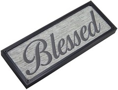 Blessed Rustic Farmhouse Kitchen Standing Sign or Wall Hanging Home Decor Print