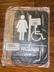 Women’s Restroom Sign ADA-Compliant Bathroom Door Sign