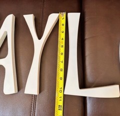 White wooden Press Board Letters Wall Art 10″ TAYLOR Swift bedroom Dorm Tween