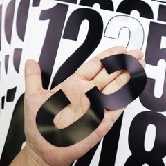 5 Inch Vinyl Number Stickers,88 Pieces Self-Adhesive Large Numbers 0-9 and Pu…
