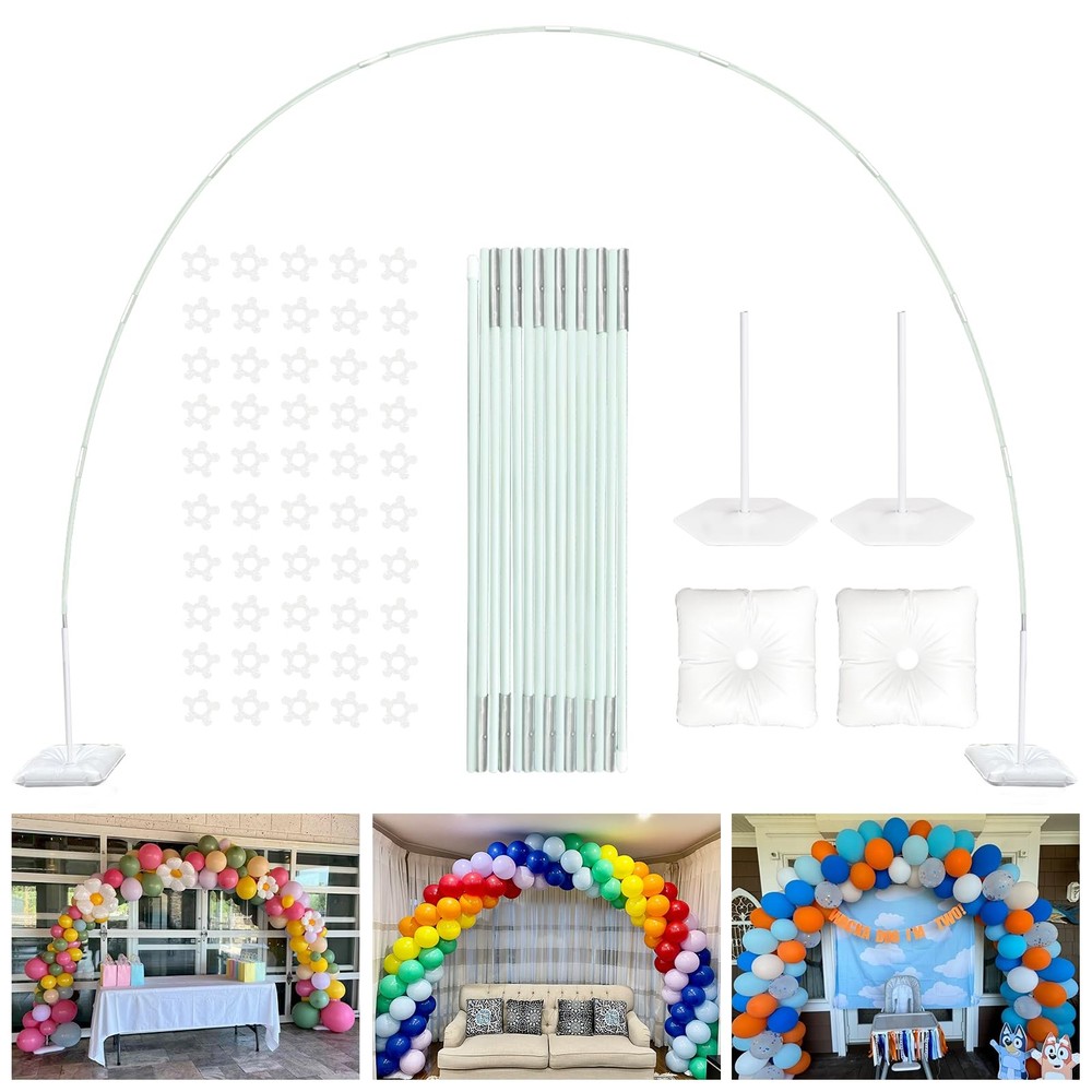 21ft Balloon Arch Stand Kit, Free Combination in Width and Height (e.g. 10ft …