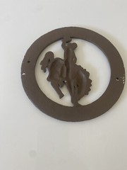 Cast Iron Western Decor Texas Star Cowboy Wall Plaque 6”