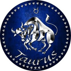 Taurus Bull Zodiac Sign 12″ Round Metal Sign Horoscope Astrology Home Wall Decor