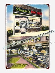 tin sign 1930s-40s Stroell’s Bake Shop. Flushing Long Island New York