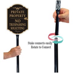14×10″ No Soliciting Surveillance Signs