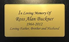 4-1/2 X 2-1/2 In Gold and Black Name Plate Rounded Corners and Free Engraving