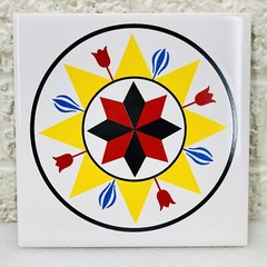 NEW‼ VTG‼ Hex Signs PA Dutch 6″ Masonite Ceramic Barn Hanging Decor Otto Werner