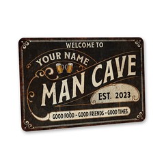 Custom Man Cave Decor Home Bar Sign Gift For Him Metal Beer Sign 108122002142