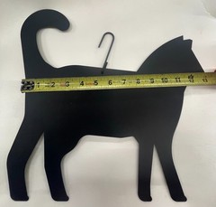 Cat metal hanging silhouette,black powder coated