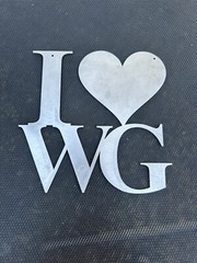 I❤️WG~ New metal hanging decoration I❤️WhiteGirls~ I Heart Winter Garden