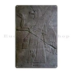 Apkallu Sumerian Bird Deity Metal Sign Anunnaki God Secret Givers