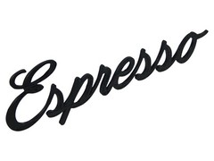 Espresso Word Art Sign Coffee Home Decor Wall Hanging Cursive Script Typography