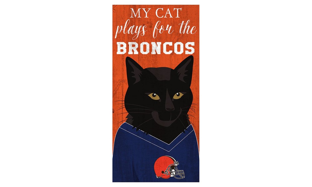 Viral Cat 6×12 – N1013 – Denver Broncos – MDF Wood