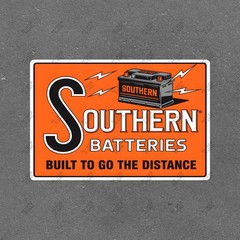 Vintage Southern Batteries Metal Sign Automotive Advertising Poster #401313