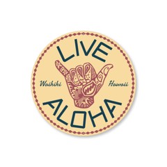 Live Aloha Metal Sign