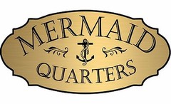 Gold “Mermaid Quarters” Door Sign Plaque Nautical Boat Beach – Free Shipping