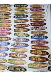 Wood Surfboard Personalized Name Sign 8″ – Pick Your Name! Free Shipping