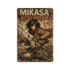 Attack on Titan Home Decor Metal Sign