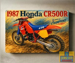 1987 Honda CR500R Motorcycle Metal Poster 30x20cm Sign