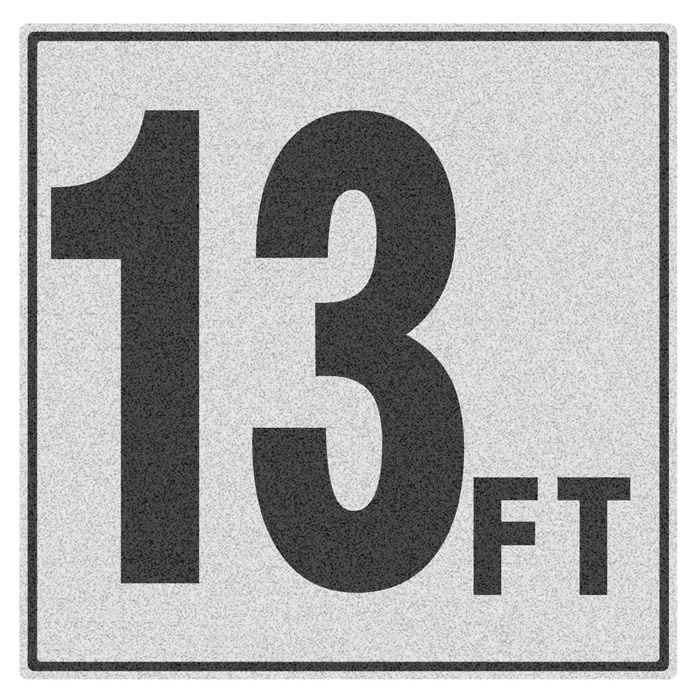 13FT Pool Depth Markers – 1 Pack 6×6 IN Vinyl Pool Stickers – Adhesive Swimmi…