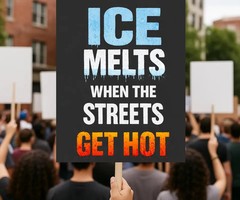 Abolish ICE Protest Sign Immigration Human Rights Activist Rally March Sign
