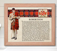 Clan Robertson Scottish Family History 11″ x 9″ Wall Print Unframed High Quality