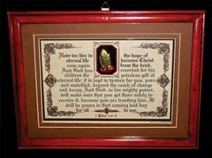 NOW WE LIVE IN HOPE OF ETERNAL LIFE” Bible Verse Plaque~Christian Get Well Gifts