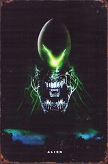 What Came First? The Alien or the Egg? Sci-fi Action Horror Movie Tin Metal Sign